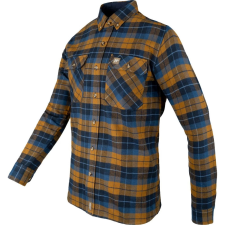 Jack Pyke Bleasdale flanel kockás ing rozsdabarna-kék XXXL férfi ing