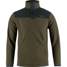 Jack Pyke Snap Neck thermo pulóver sötét olívazöld XXXL férfi pulóver, kardigán