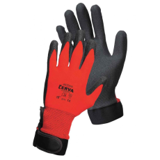  JACKDAW piros mártott nylon kesztyű 10