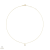 Jackie Gold sugárzó fehér Topáz nyaklánc 42 cm - JKN25.511