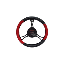 Jacky Auto Kormányvédő, fekete-piros 35-37cm autós kellék