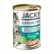 Jacky Jacky steril macska konzerv pástétom lazac, 400g macskaeledel