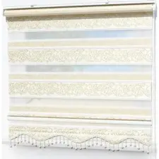  Jacquard sávos roló, dupla roló, zebra roló, 160×200 cm, arany lakástextília