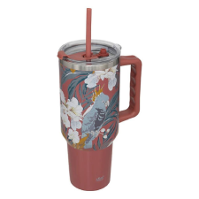Jactal SA Termo bögre mintás (+tető, szívószál) 1200ml mályva bögrék, csészék