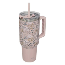 Jactal SA Termo bögre mintás (+tető, szívószál) 1200ml pink bögrék, csészék