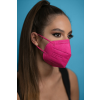 Jada 7-rétegű FFP3 CE 0370 szelep nélküli fülpántos rózsaszín maszk - 20 db - rózsaszín