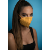 Jada 7-rétegű FFP3 CE 0370 szelep nélküli fülpántos sárga maszk - 20 db - sárga
