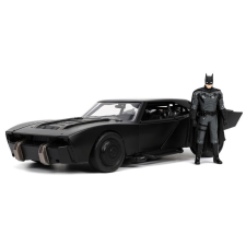 JADA TOYS DC Comics The Batman Batmozgó fém car + Batman figura szett gyerek makett