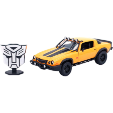 Jada - Transformers - Űrdongó -1977 Chevrolet Camaro Autobot, fém jelvénnyel autópálya és játékautó