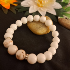  Jáde karkötő a szerencse köve 1 cm-es /887/ karkötő