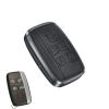 Jaguar 5 gombos smart kulcs alumínium+bőr tok