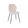  Jake Nea Modern Étkezőszék Bézs Szövet Fekete Fém Vázzal