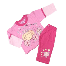 JAM Jam Hosszú Ujjú Pamut Pizsama 12-18 hónapos korig - Rózsaszín Tök Hintós - Kiárusítás
