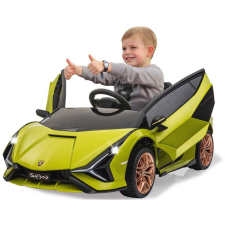 Jamara Lamborghini Sian Zenélő Gyerek Elektromos sportautó LED fénnyel - Zöld (460638) elektromos járgány