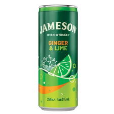 Jameson GINGER & Lime 1 TÁLCA (12db*0,25L) 5% whisky