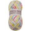 Jan Rejda Baby soft multicolor 100g - 606 bílá, žlutá. tyrkysová, růžová