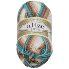 Jan Rejda DIVA batik 100 g - 4603 fehér, bézs, türkizkék rövidáru