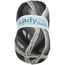 Jan Rejda Lady de Luxe Batik 100 g - 604 fehér, szürke rövidáru