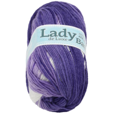 Jan Rejda Lady de Luxe Batik 100 g - 612 fehér, lila rövidáru