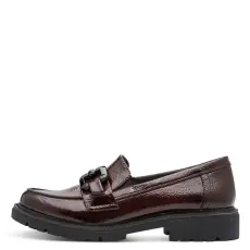 Jana Shoes Jana 24764 41506 divatos női loafer bebújós lakk félcipő