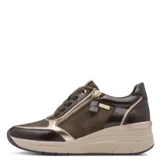 Jana Shoes Jana TEX 23789 47361 divatos vízálló női fűzős wedge félcipő