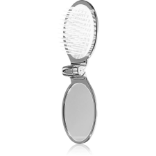 Janeke Chromium Line Folding Hair-Brush with Mirror fésű tükörrel 9,5 x 5,5 x 3,5 cm fésű