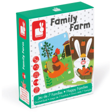 JANOD Happy Families Farm család memóriajáték 02756 Janod társasjáték