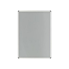 Jansen Display P25 plakátkeret, lekerekített sarkok, ezüst, B2% falióra