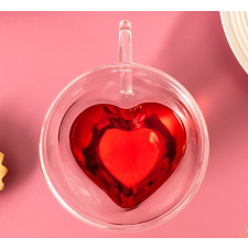 JanZashop Duplafalú pohár, szív alakú bögrék, csészék
