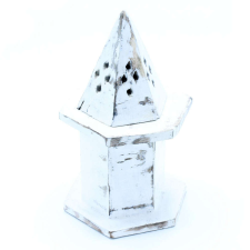 JanZashop Füstölő Állvány fehér, súrolt - Piramis füstölő