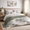  Japandi stílusú ágyneműhuzat garnitúra – fekete-fehér tájképes design, minimalista luxus 200x220, 70x80x2db