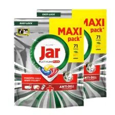 Jar Platinum Plus All-in-One mosogatókapszula Lemon (2x71 db) tisztító- és takarítószer, higiénia