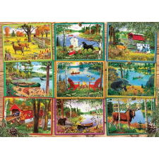 Játék a tó mellett puzzle - 1000 darab puzzle, kirakós