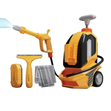  Játék magasnyomású mosó, víz hozzáadásának lehetőségével, 26x18x38.5cm, sárga-fekete vizes játék