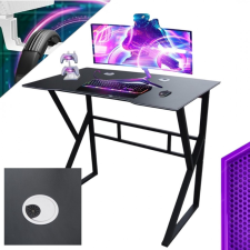 Játék számítógépasztal GAMER STL20CZ 100x60 cm fekete íróasztal