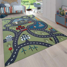  játék szőnyeg utca dizájn színes, modell 20391, 120x160cm lakástextília