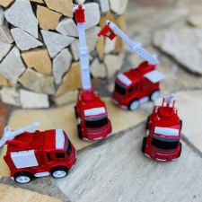  Játék tűzoltóautó készlet 4 darabos autópálya és játékautó