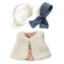  Játékbaba kiegészítő, babaruha - Bundás - Outfit Moumoute baba