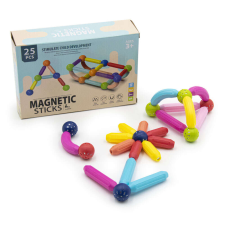 Játékos 25 darabos mágneses építőjáték készlet mágneses építőjáték