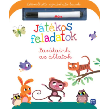  - Játékos feladatok - Barátaink az állatok - Letörölhető, újraírható lapok gyermek- és ifjúsági könyv