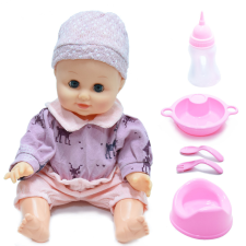 Játékos Játék kisbaba / öltöztethető, itatható, pisilő, beszélő baba