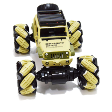 Játékos Off-Road Drift Jeep - dupla távirányítású terepjáró autó / sárga  autópálya és játékautó