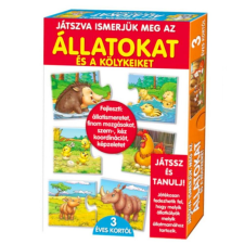 Játszva ismerjük meg az állatokat és a kölykeiket! Oktató játék gyerekeknek (BBJ) puzzle, kirakós