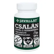 Javallat Csalánlevél C-vitaminnal kapszula 60 db vitamin és táplálékkiegészítő