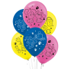 Javoli Azúrkék nyomok Fun léggömb, lufi 6 db-os 11 inch (27,5 cm)