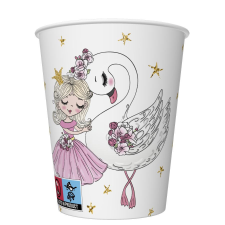 Javoli Balett, Balerina With Swan papír pohár 8 db-os 250 ml party kellék