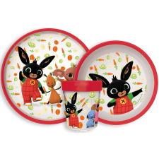 Javoli Bing Happy Carrots csúszásmentes étkészlet, micro műanyag szett babaétkészlet