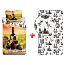 Javoli Bor Tasting ágyneműhuzat és gumis lepedő szett lakástextília