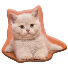 Javoli Cicás Fluffy formapárna, díszpárna 38x33 cm Velúr lakástextília