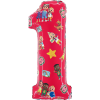 Javoli CoComelon Red 1-es szám fólia lufi 66 cm